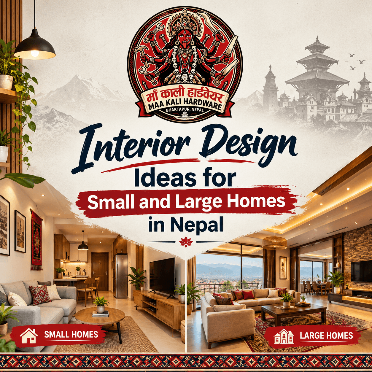 Interior Design Ideas for Small and Large Homes in Nepal